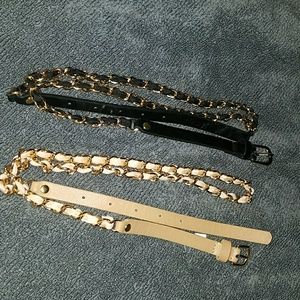 Chain fashion waist belts